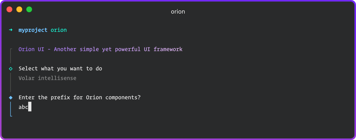 Orion CLI